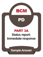 IC_BCM PD_Part 3C_Status Report Immediate Response