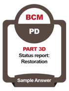 IC_BCM PD_Part 3D_Status Report Restoration