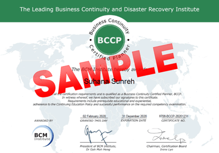 BCCP Sample