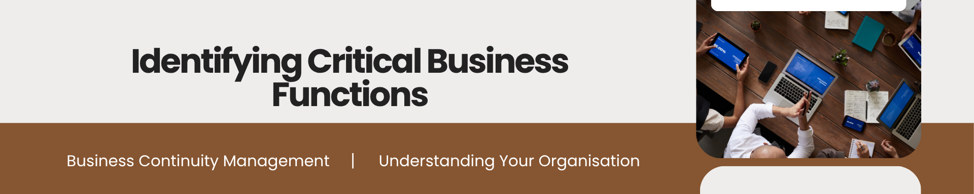 BCM [E1] [C10] Identifying Critical Business Functions Banner