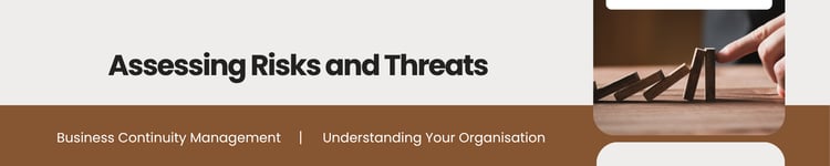 BCM [E1] [C9] Assessing Risks and Threats Banner