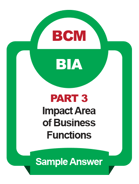 IC_BCM BIA_Part 3_Impact Area of Business Functions