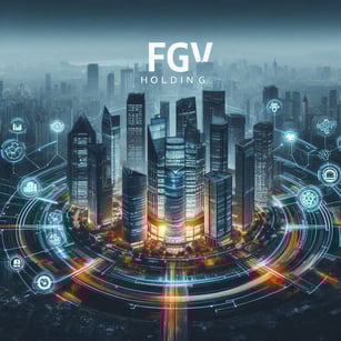 A city skyline with FGV Holdings headquarters highlighted, showcasing a strong corporate foundation (1)