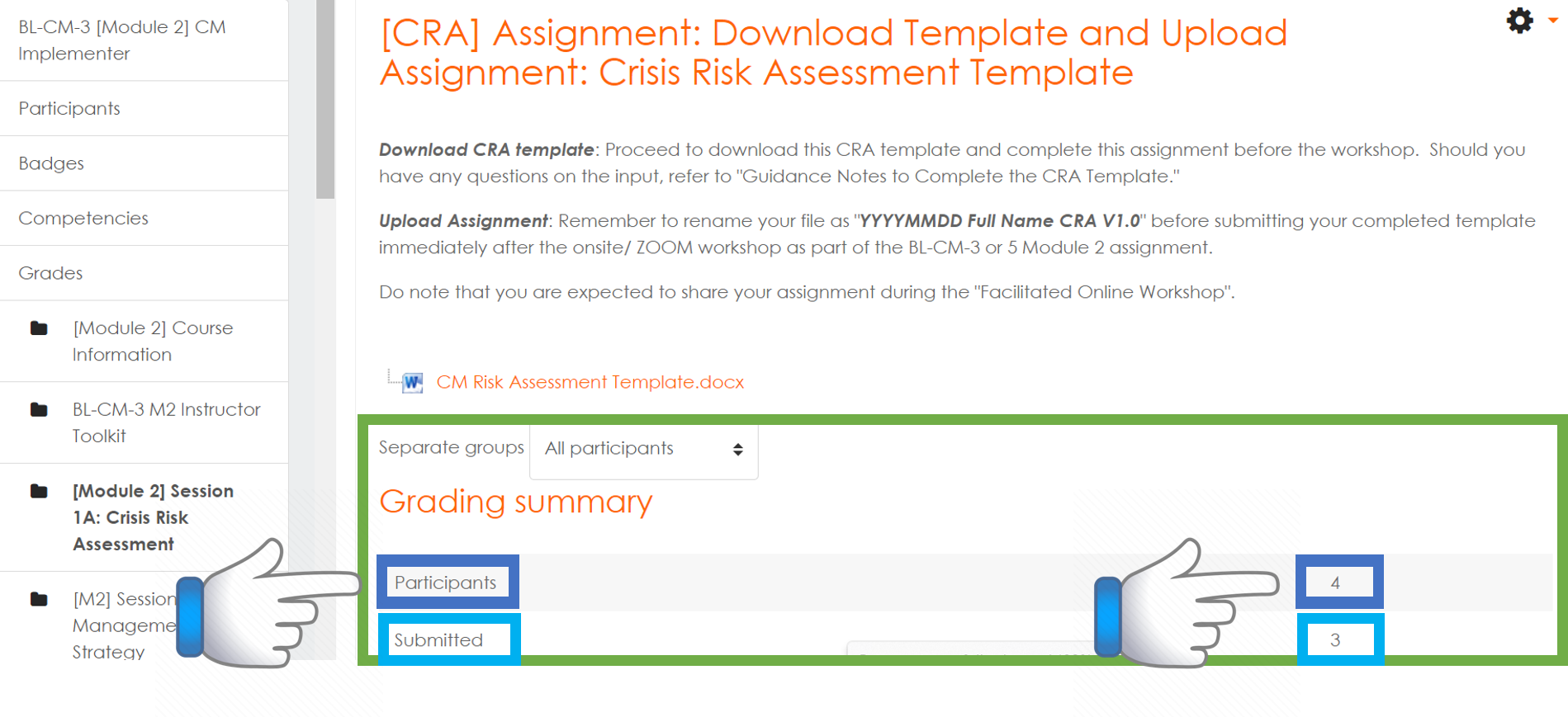 eCampus Access and Mark Assignment Pic 2