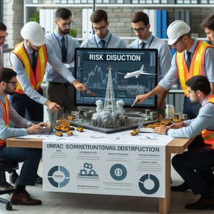 A team of risk analysts at KWAP working on a risk simulation model to test impact tolerance for operational disruptions