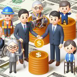 pension funds with workers or office staff