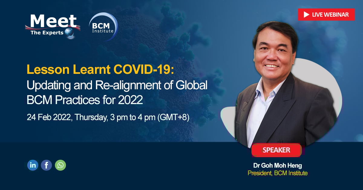 MTE Linkedln_Facebook Bann_Feb 22_Lesson Learnt COVID-19_Dr Goh Speaker