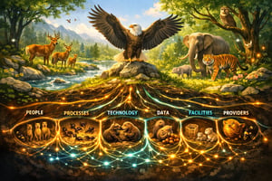 0016 Nature-inspired animal ecosystem metaphor for mapping