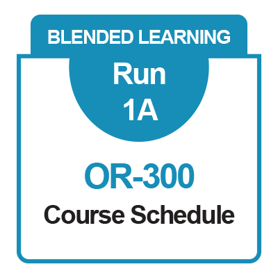 IC_OR-300_Run 1A_Course Schedule