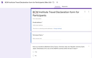 Travel Declaration